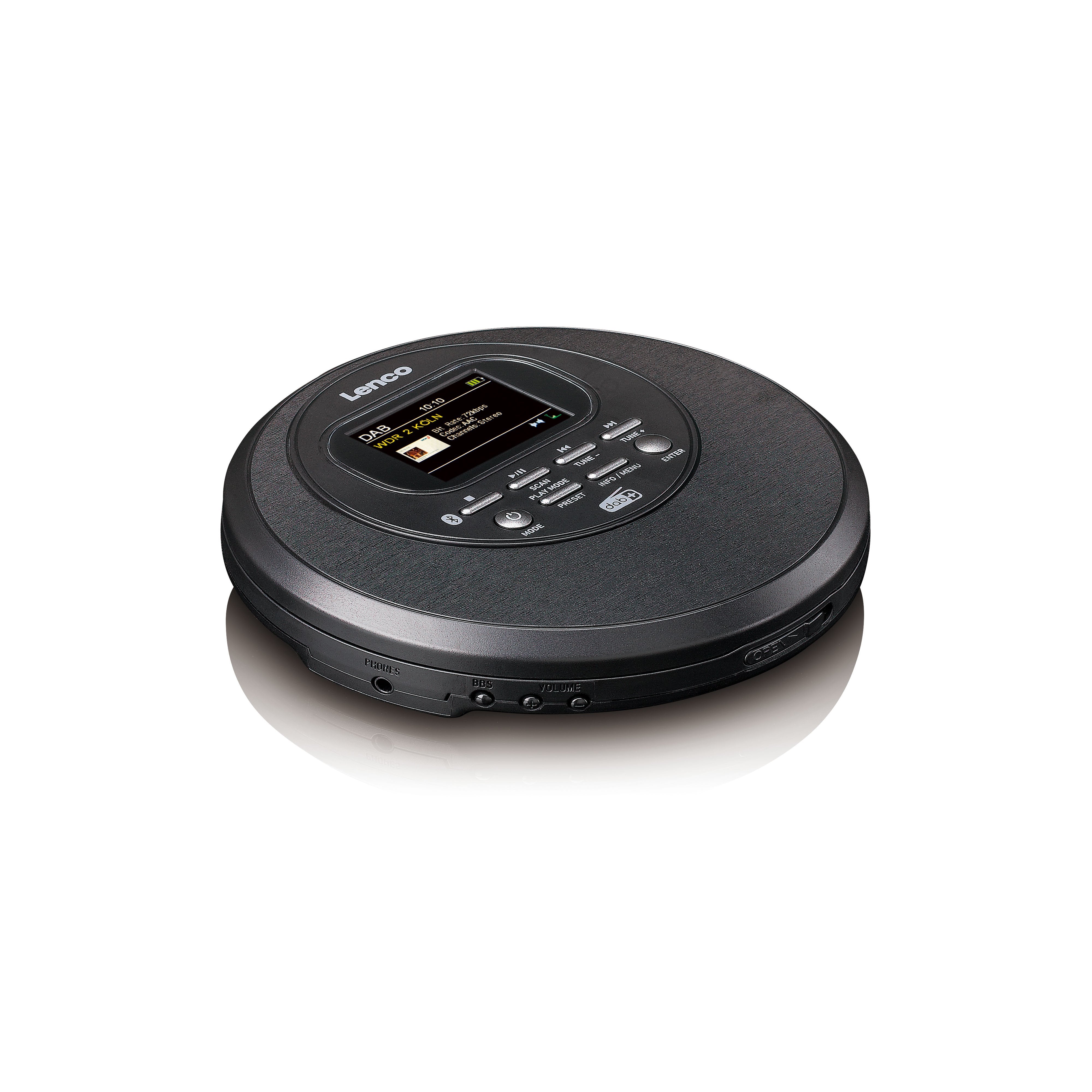 lenco-cd-500bk-tragbarer-cd-player-mit-dab-fm-radio-und-bluetooth-5-0-schwarz image 2