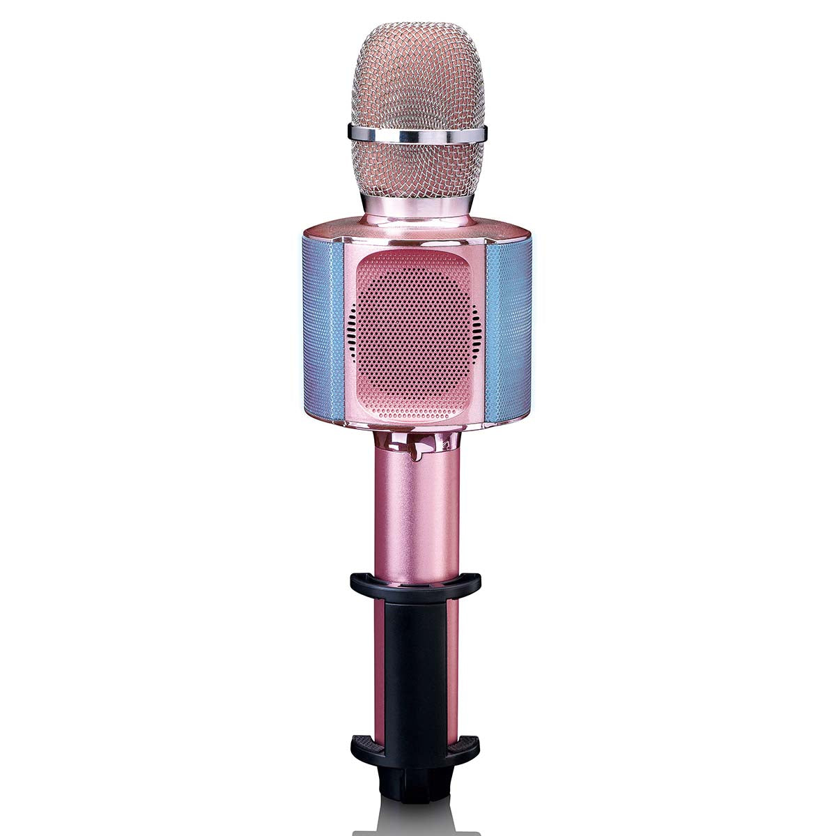lenco-bmc-090pk-karaoke-bluetooth-mikrofon-mit-speaker-pink image 3