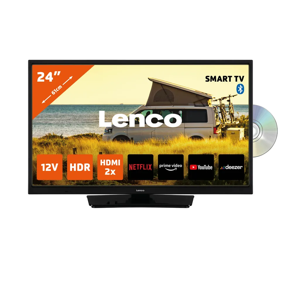 lenco-dvl-2483bk-v2-24-zoll-smart-tv-mit-dvd-player-und-12v-adapter-schwarz image 1