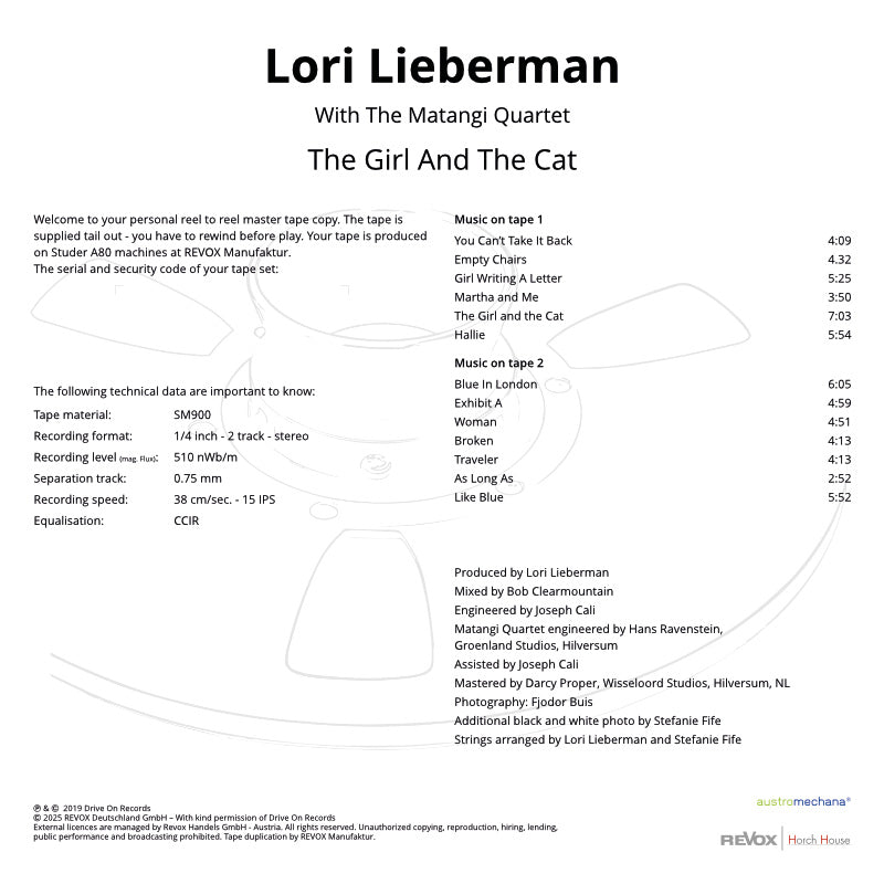 revox-lori-lieberman-the-girl-and-the-cat-master-tape image 7