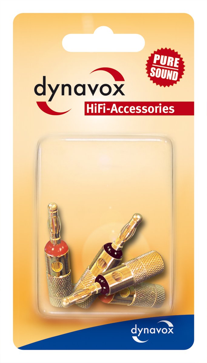 dynavox-x-4005-bananenstecker-vergoldet-4er-set-rot-schwarz image 2