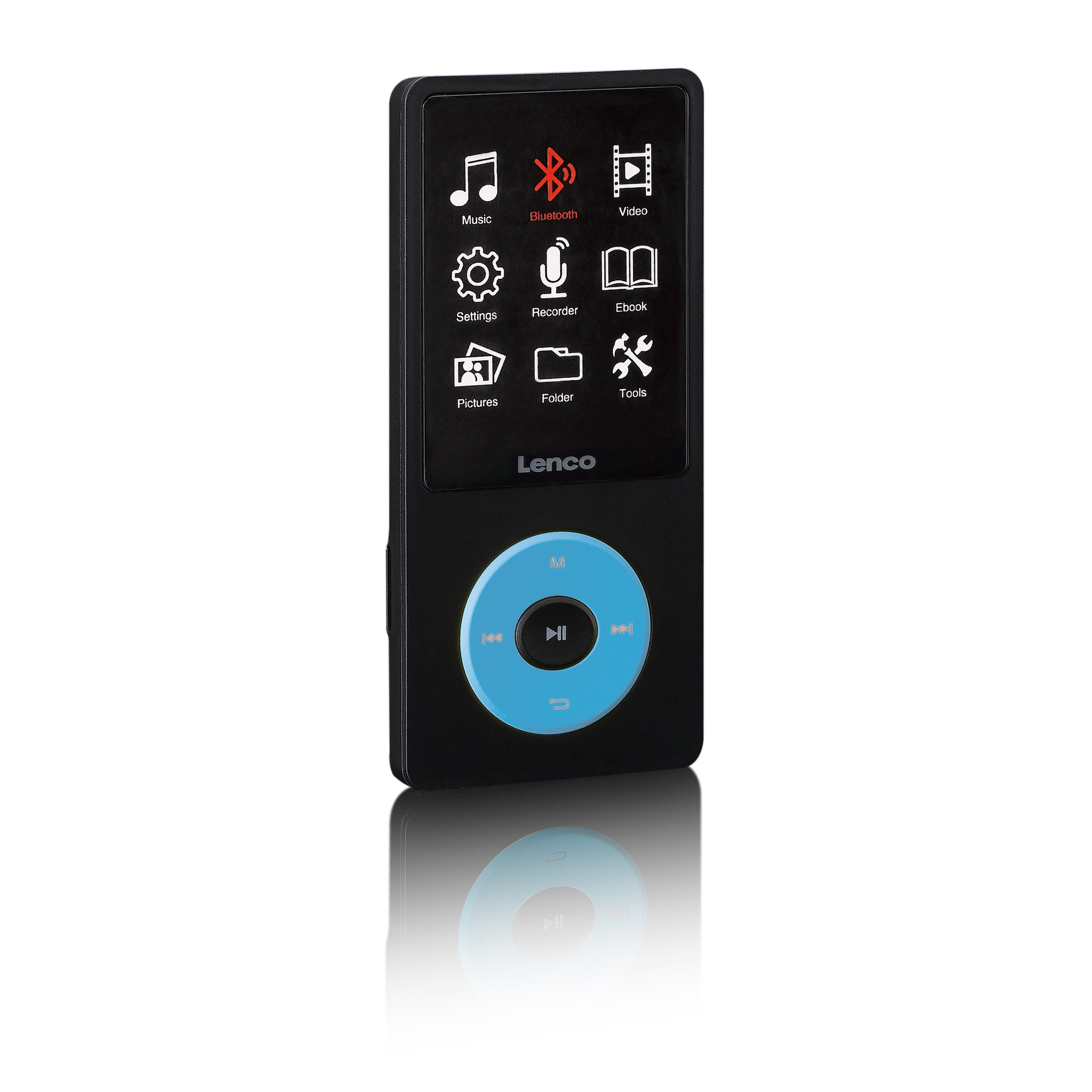 lenco-xemio-860bu-mp3-mp4-player-mit-bluetooth-5-3-8-gb-blau image 2