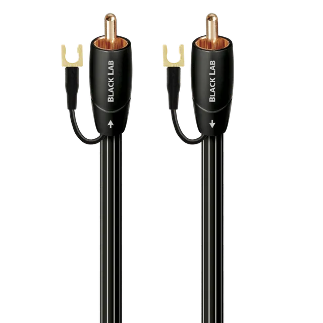 audioquest-black-lab-rca-subwoofer-kabel-massive-lgc-leiter-1-25-silber-3-schich image 1