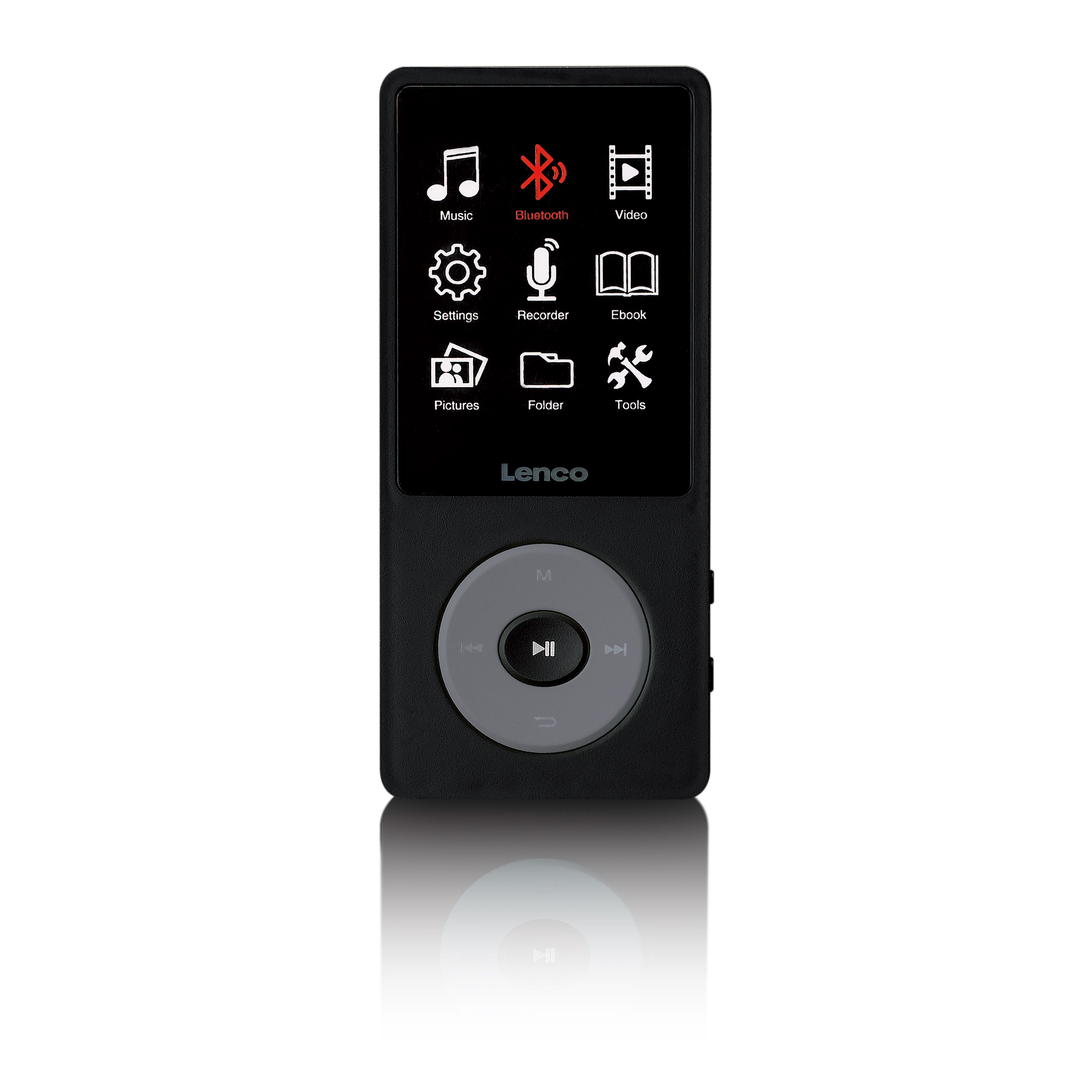 lenco-xemio-860bk-mp3-mp4-player-mit-bluetooth-5-3-8-gb-schwarz image 1