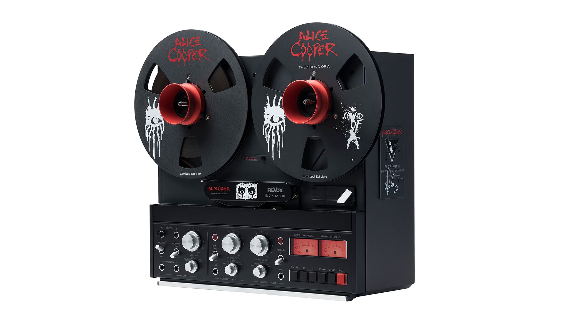 revox-b77-mk-iii-stereo-tape-recorder-alice-cooper-limited-edition image 5