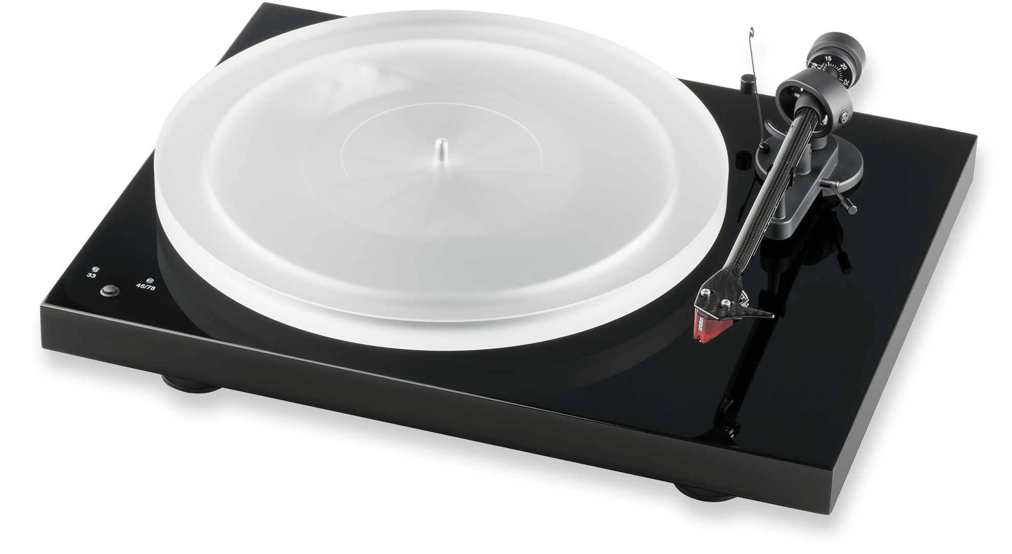 pro-ject-debut-carbon-esprit-sb-dc-plattenspieler-mit-carbon-tonarm-acryl-teller image 1