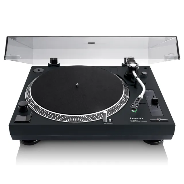 lenco-l-3828bk-direkt-plattenspieler-mit-usb-pc-encoding-schwarz image 1