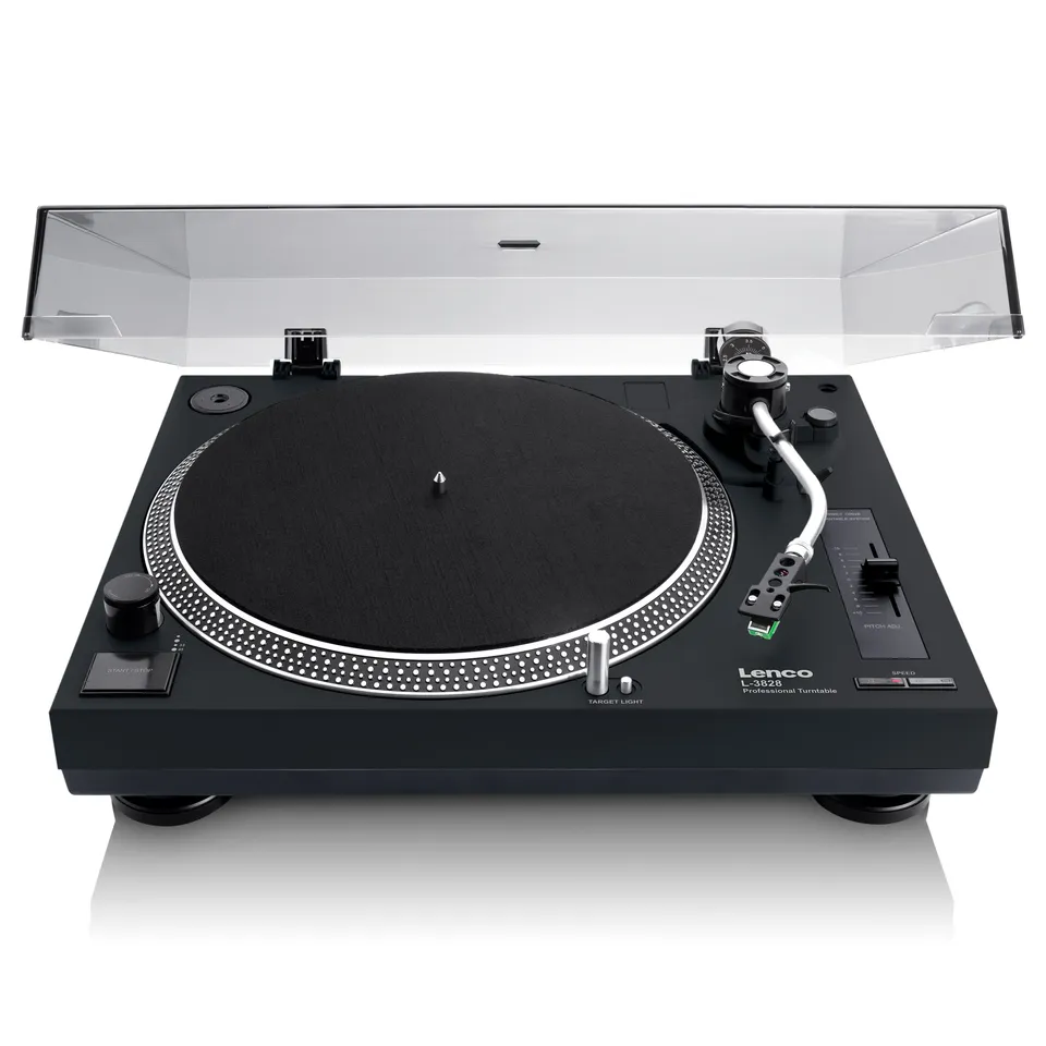 lenco-l-3828bk-direkt-plattenspieler-mit-usb-pc-encoding-schwarz image 1