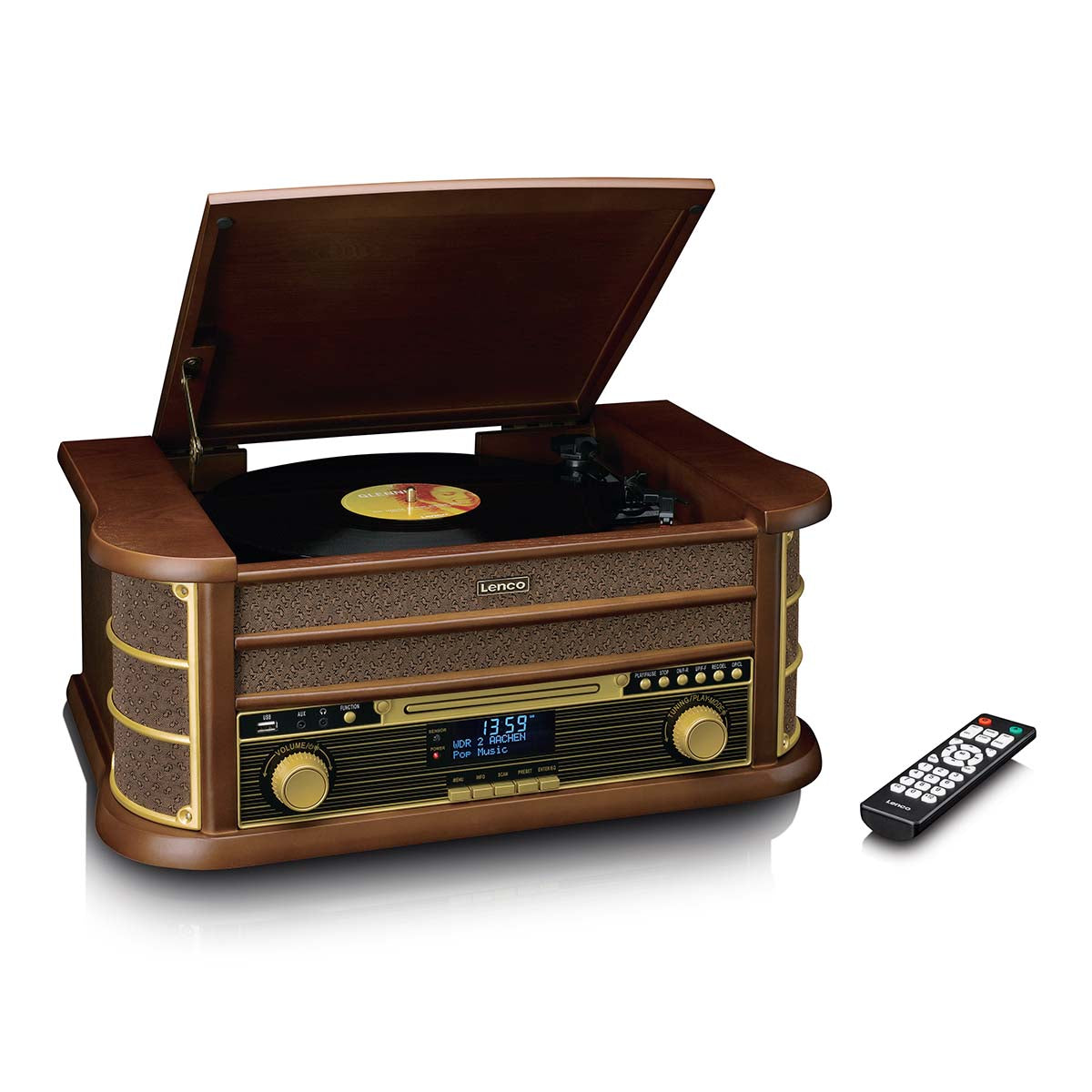 lenco-classic-phono-tcd-3571my-retro-musiksystem-mit-plattenspieler-bluetooth-da image 3