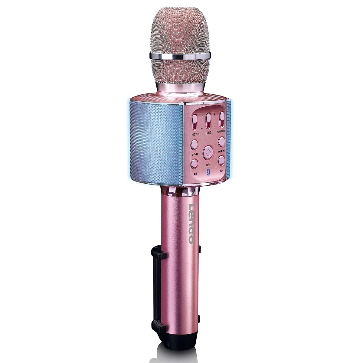 lenco-bmc-090pk-karaoke-bluetooth-mikrofon-mit-speaker-pink image 4