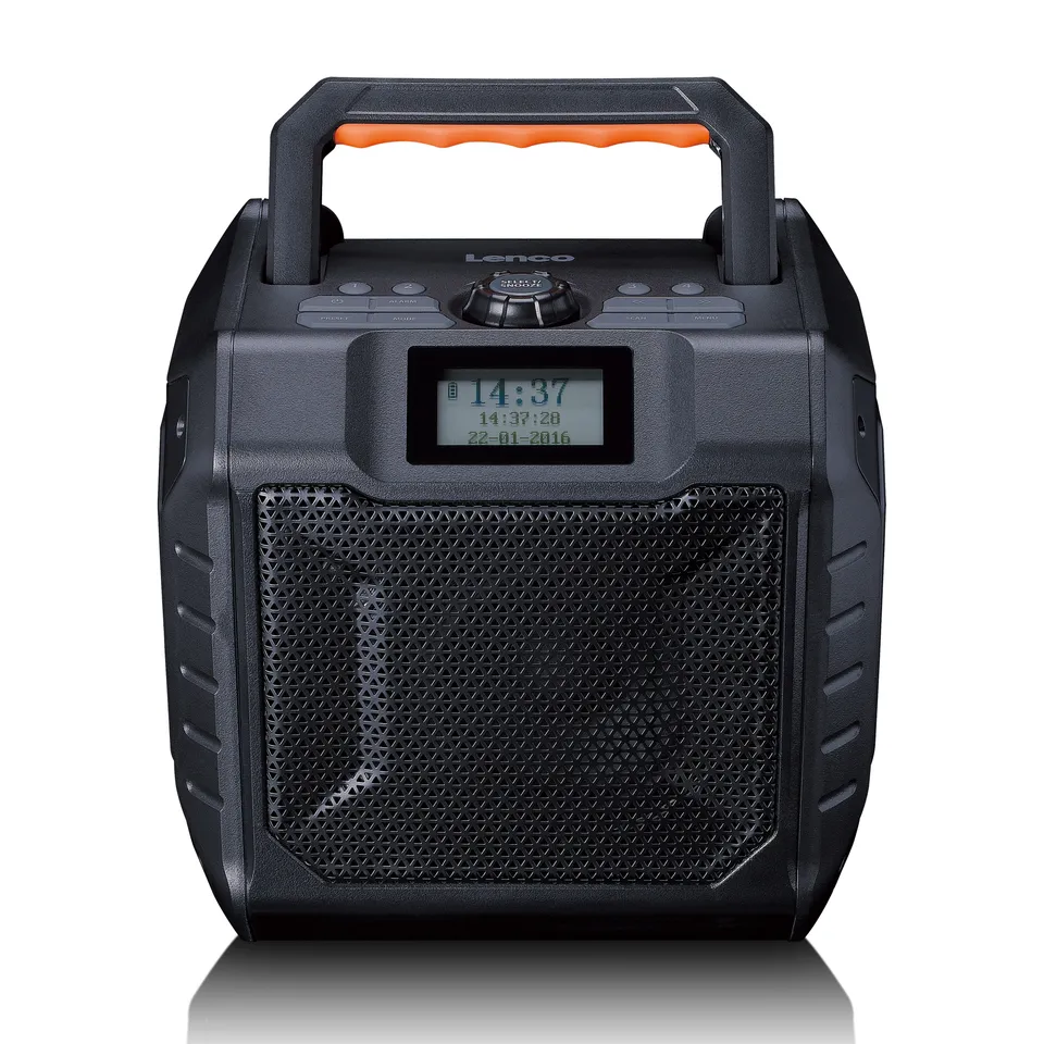 lenco-odr-160gy-outdoor-baustellenradio-dab-fm-mit-bluetooth-grau-ipx5 image 1