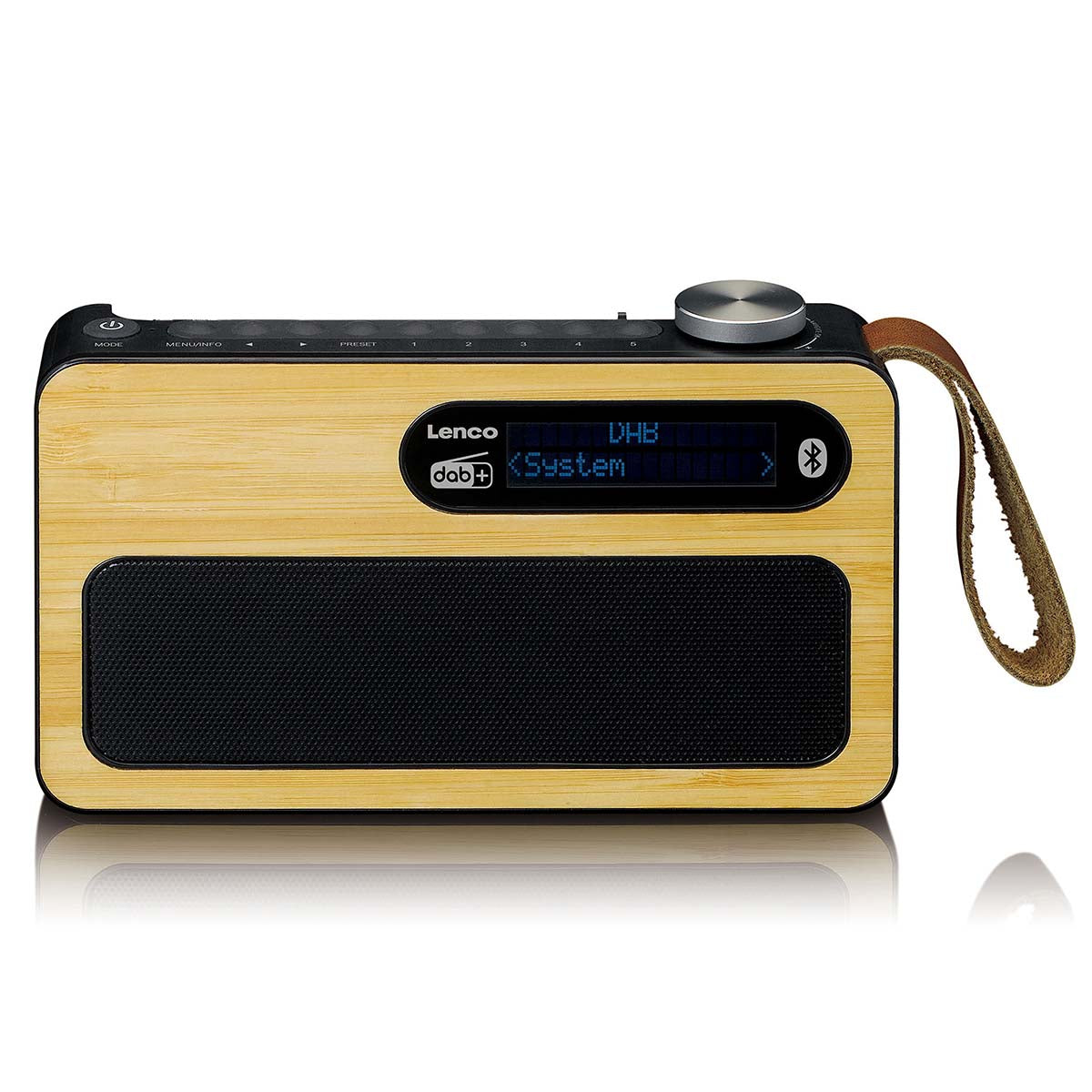 lenco-pdr-040bamboo-bk-dab-fm-radio-mit-bluetooth-bambus-schwarz image 2