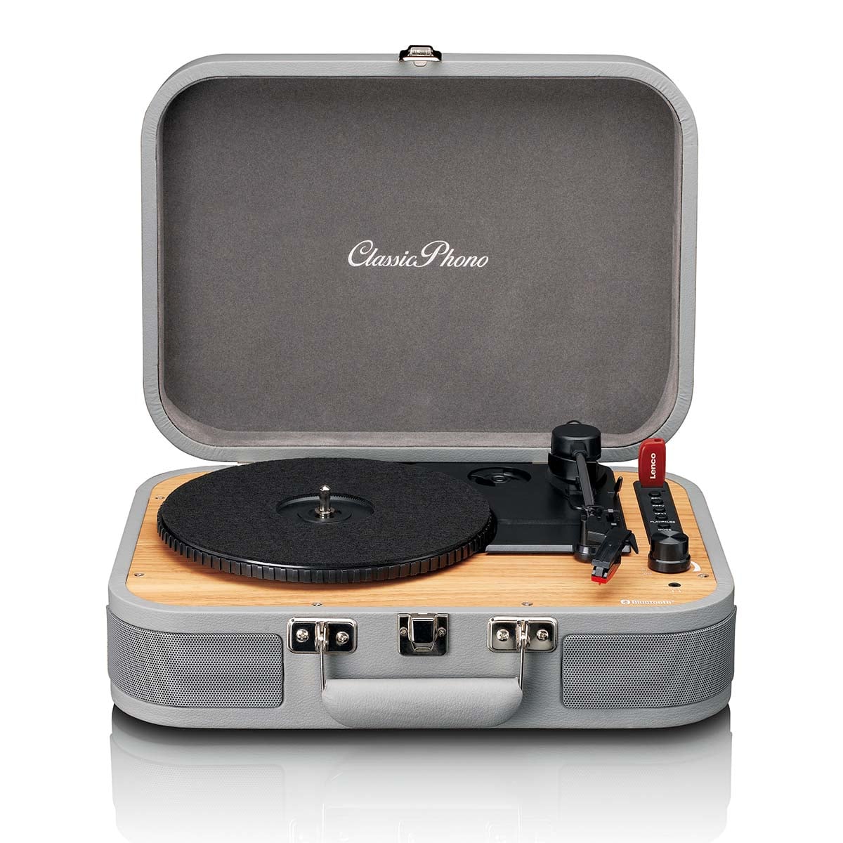 classic-phono-tt-116gy-retro-bluetooth-plattenspieler-mit-lautsprechern image 3