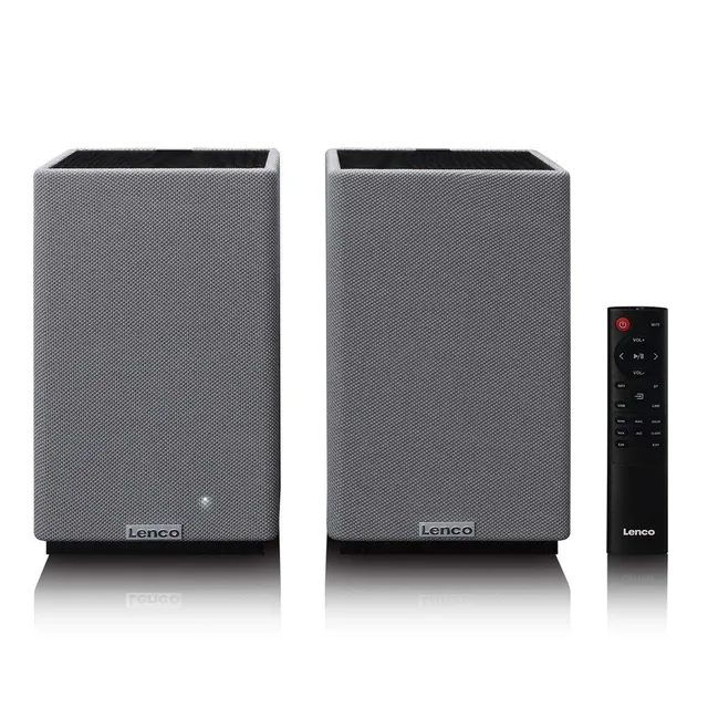 lenco-spb-240bkgy-hifi-stereo-bluetooth-lautsprecher-set-2-tlg-schwarz-grau image 1