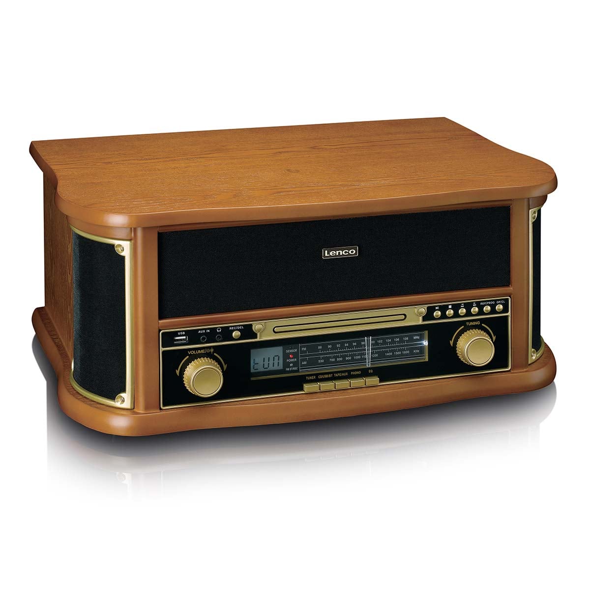 classic-phono-tcd-2551wd-retro-plattenspieler-holz-mit-bluetooth-cd-kassette-rad image 7