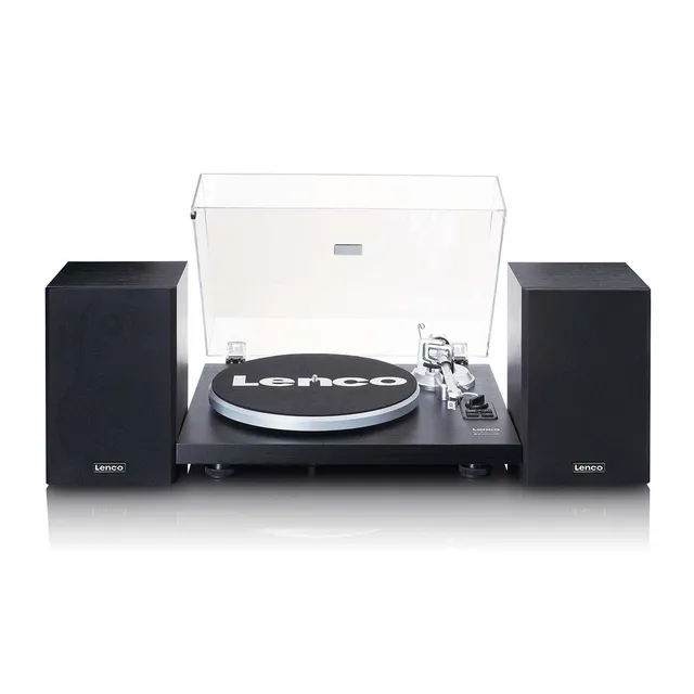 lenco-ls-500bk-plattenspieler-mit-verst-rker-bluetooth-und-2-lautsprechern-schwa image 1