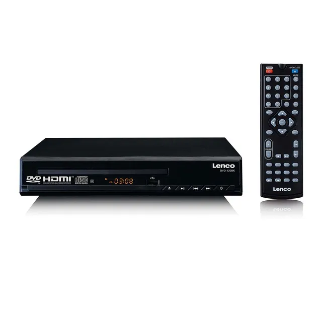 lenco-dvd-120bk-dvd-player-schwarz-mit-hdmi-und-fernbedienung image 1