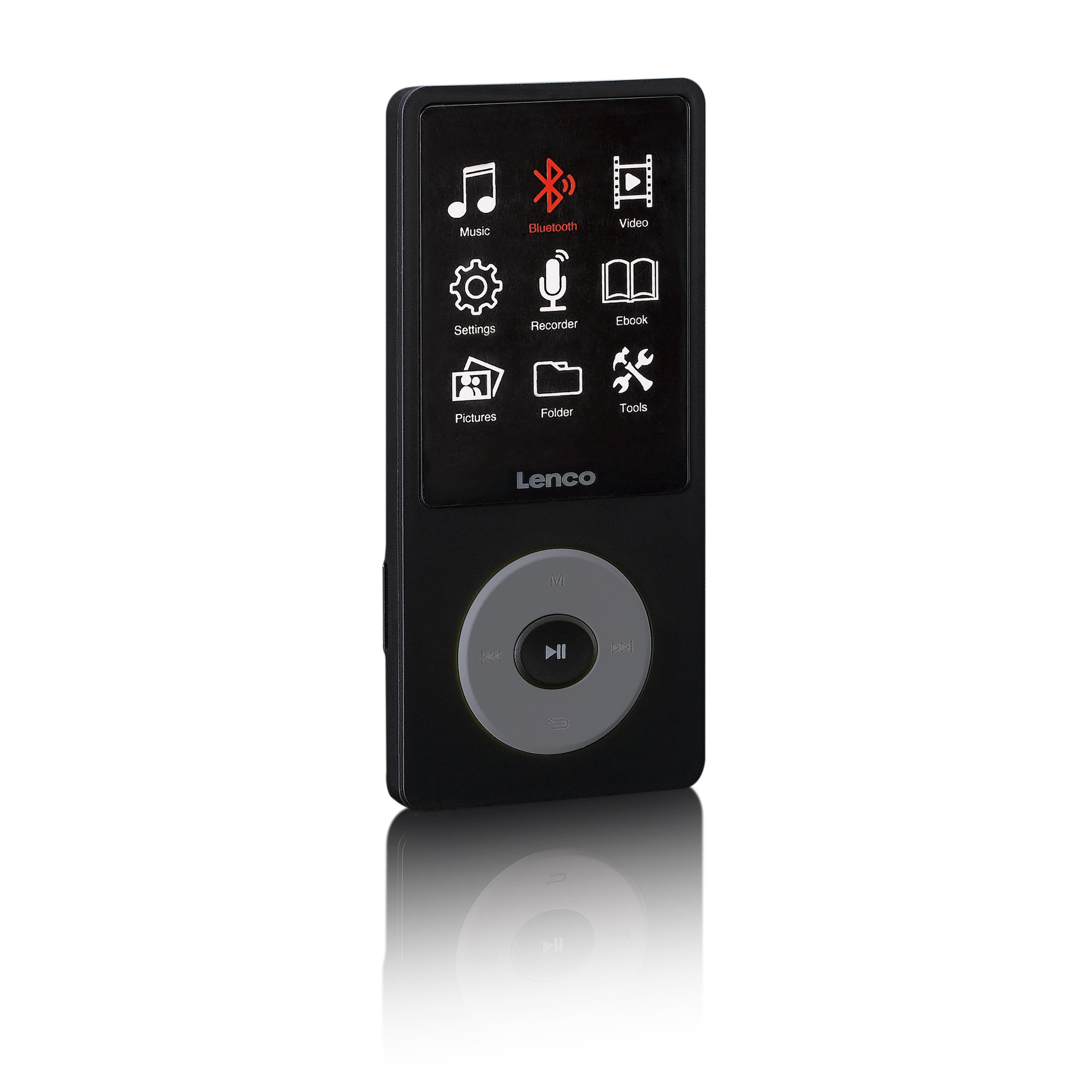 lenco-xemio-860bk-mp3-mp4-player-mit-bluetooth-5-3-8-gb-schwarz image 3