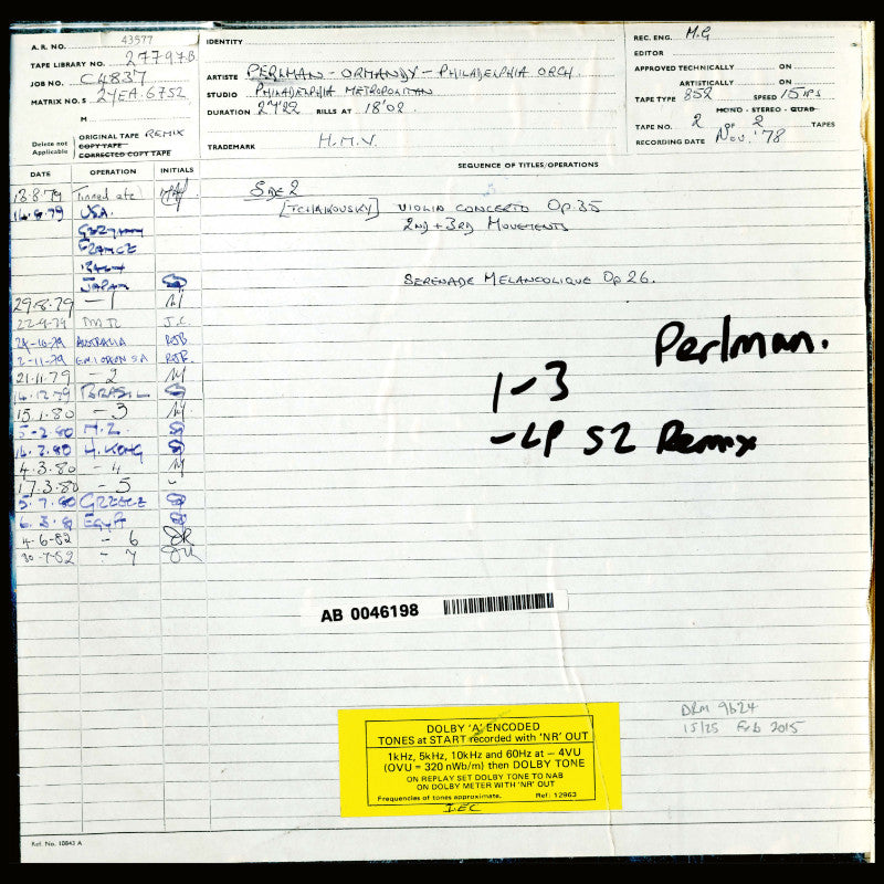 revox-b77-master-tape-itzhak-perlman-tchaikovsky-violin-concerto image 8