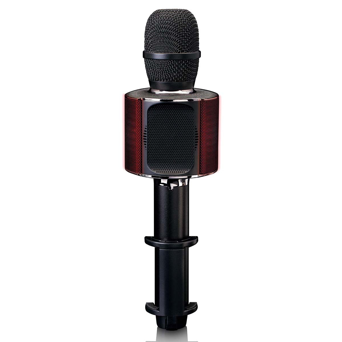 lenco-bmc-090bk-bluetooth-karaoke-mikrofon-mit-speaker-und-licht-schwarz image 3