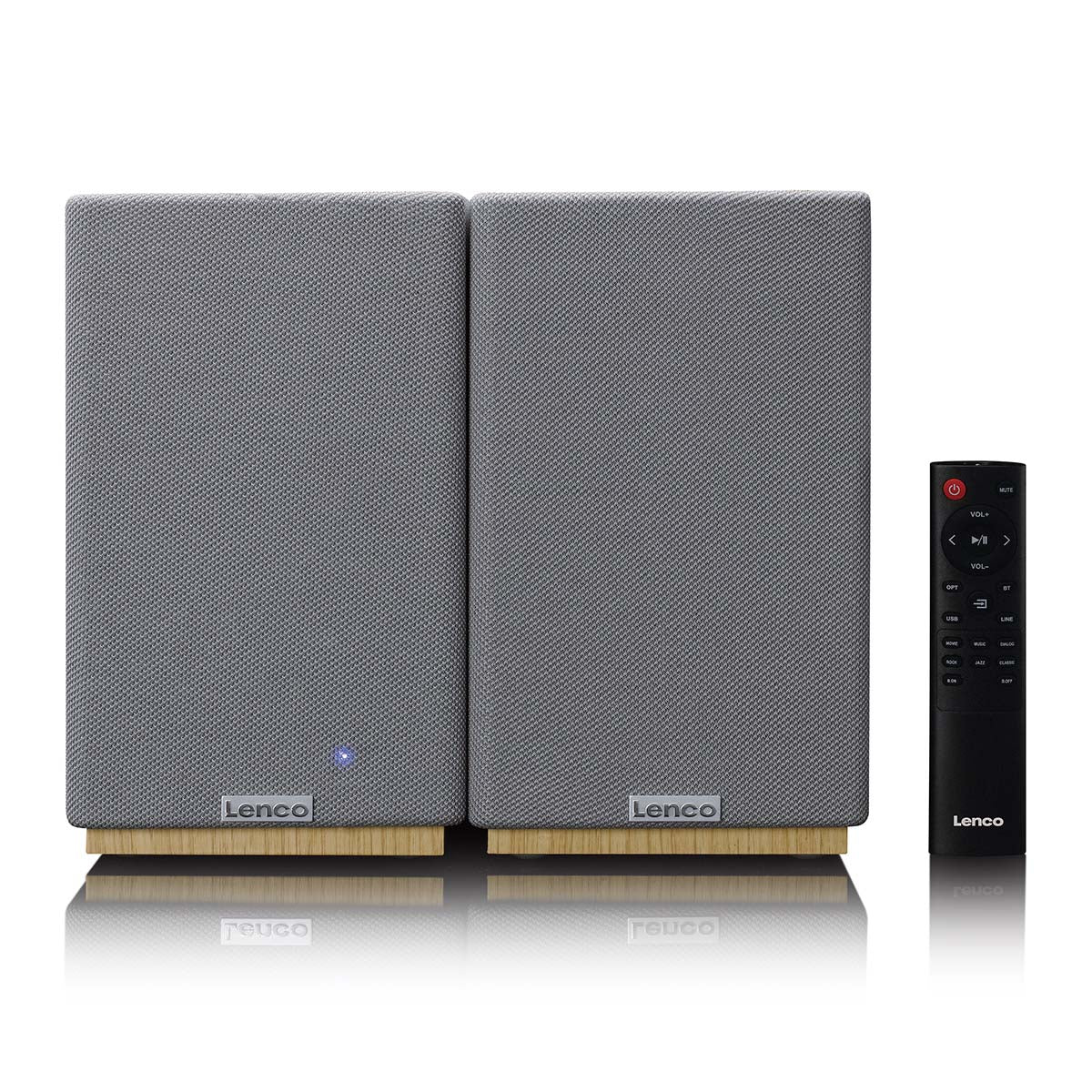 lenco-spb-241wdgy-hifi-stereo-bluetooth-lautsprecher-set-2-st-ck-holz-grau image 2