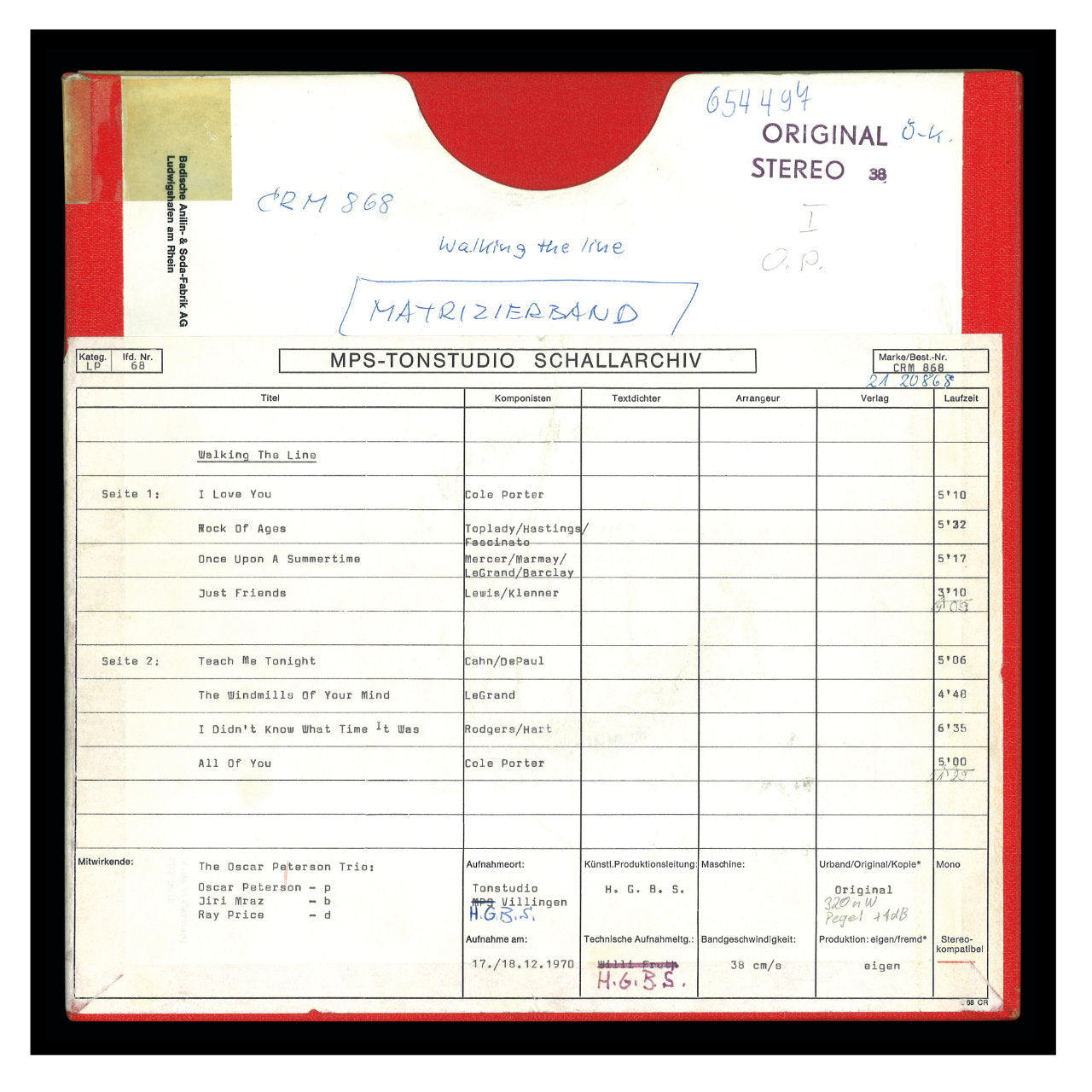 revox-oscar-peterson-walking-the-line-master-tape-b77-series image 5
