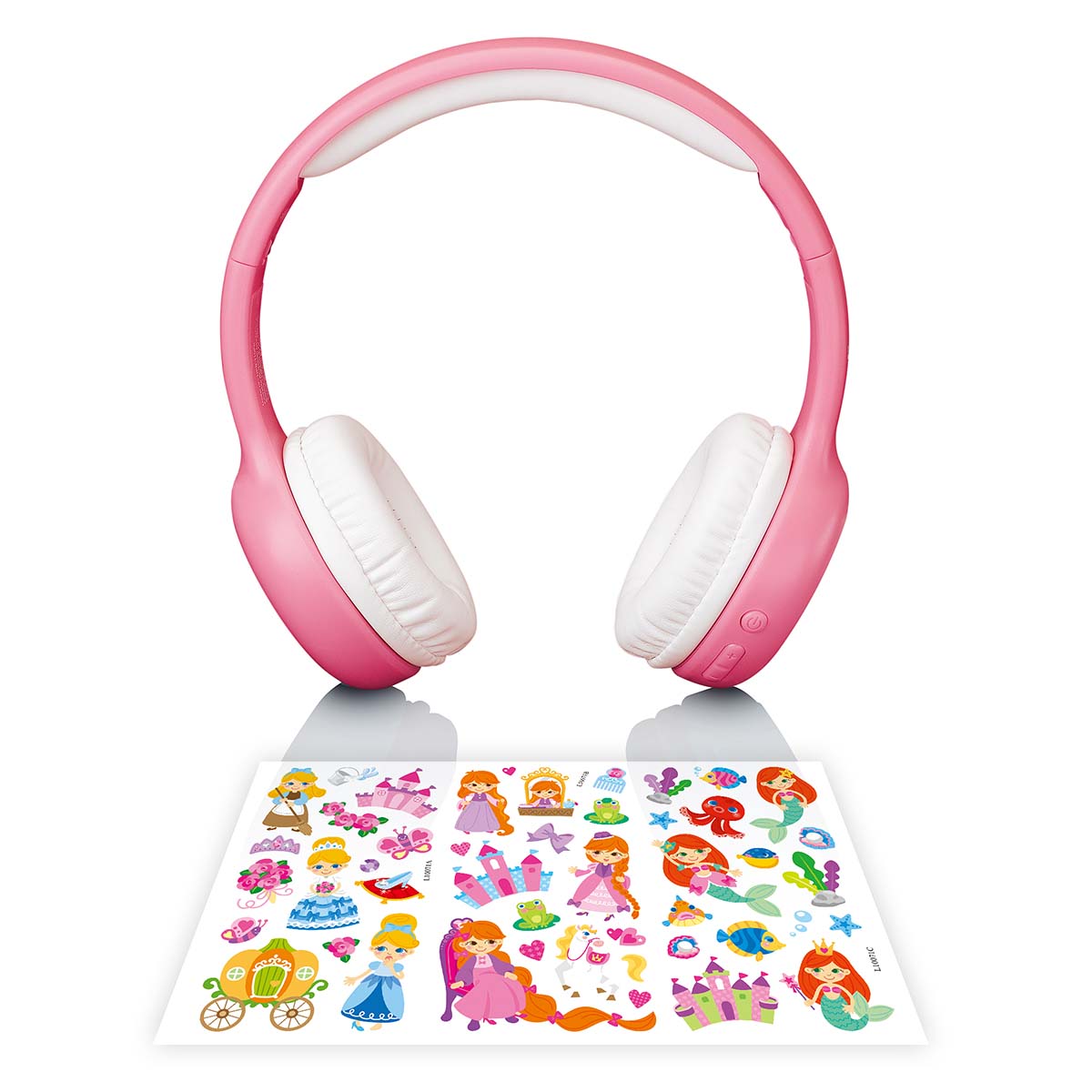 lenco-hpb-110pk-faltbarer-kinder-bluetooth-kopfh-rer-pink image 5