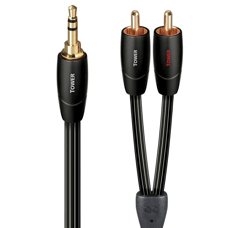 audioquest-tower-3-5-mm-mini-auf-rca-kabel-werkszertifiziert-general-berholt image 1