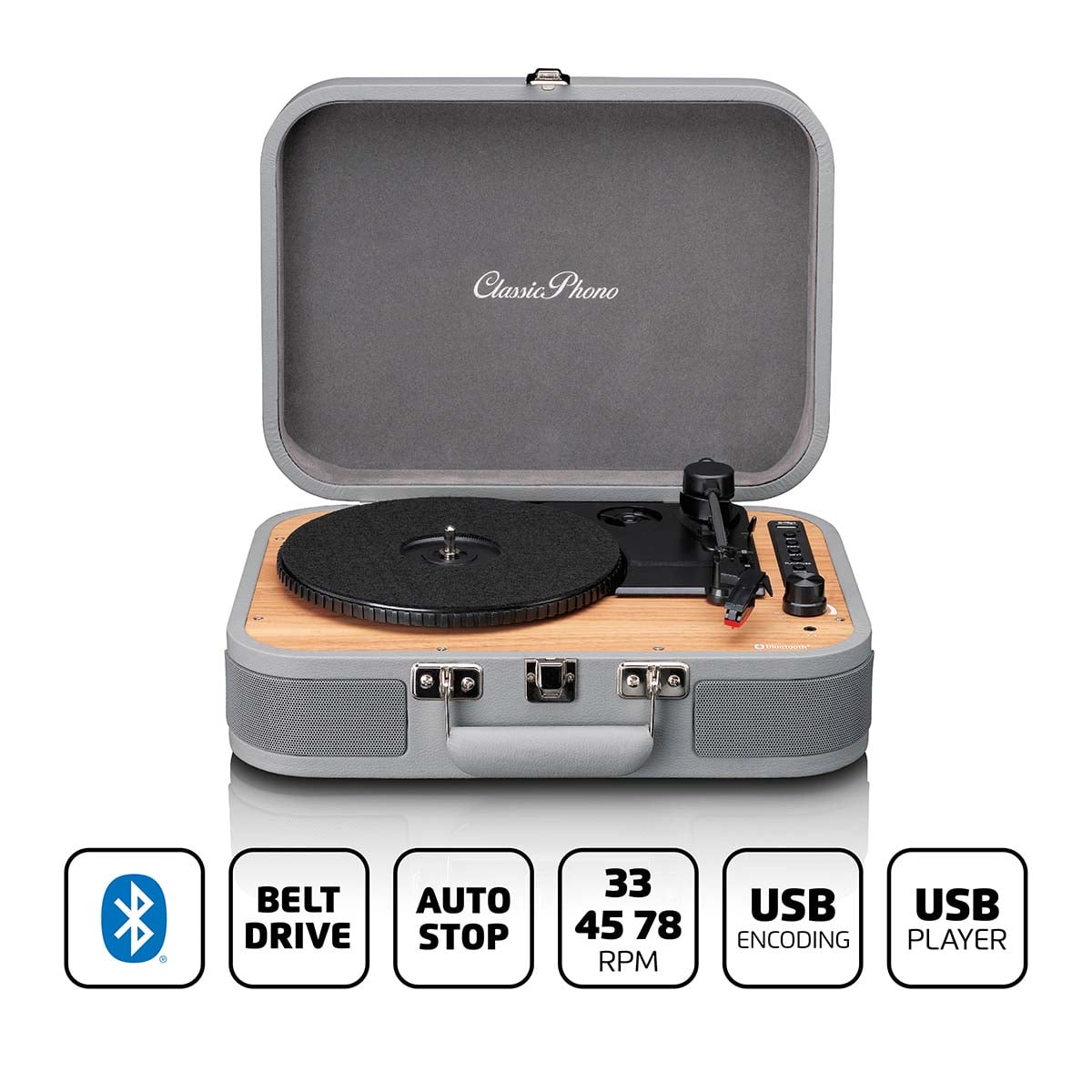 classic-phono-tt-116gy-retro-bluetooth-plattenspieler-mit-lautsprechern image 8