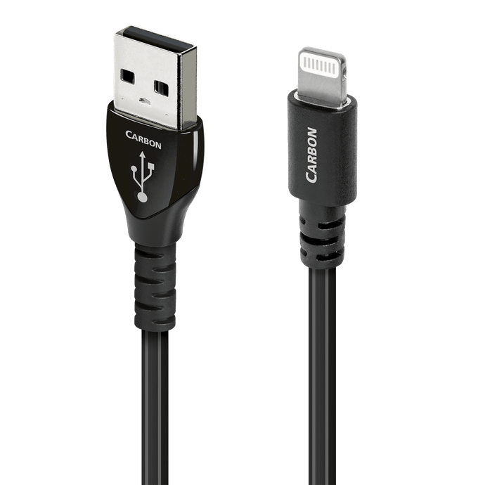 audioquest-carbon-usb-a-auf-lightning-kabel-5-silberleiter-3-schicht-rauschunter image 2