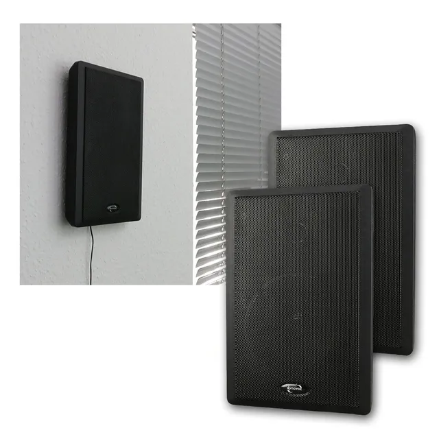 dynavox-ws-502-flatpanel-wandlautsprecher-paar-2-wege-schwarz image 1