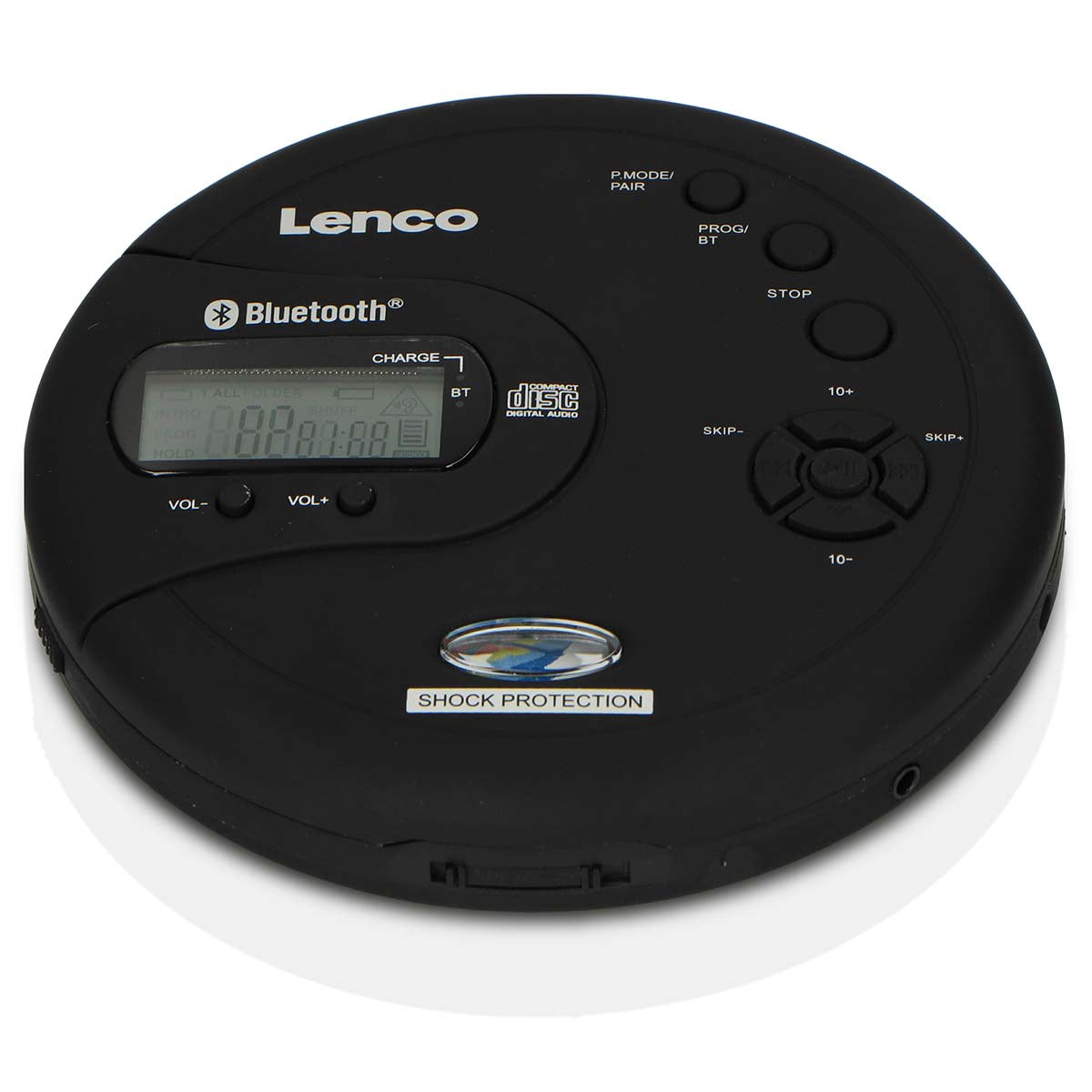 lenco-cd-300bk-tragbarer-bluetooth-cd-mp3-player-schwarz-mit-anti-shock image 2