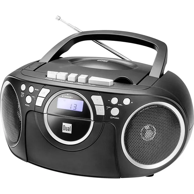 dual-p-70-schwarz-kassettenradio-mit-cd-boombox image 1