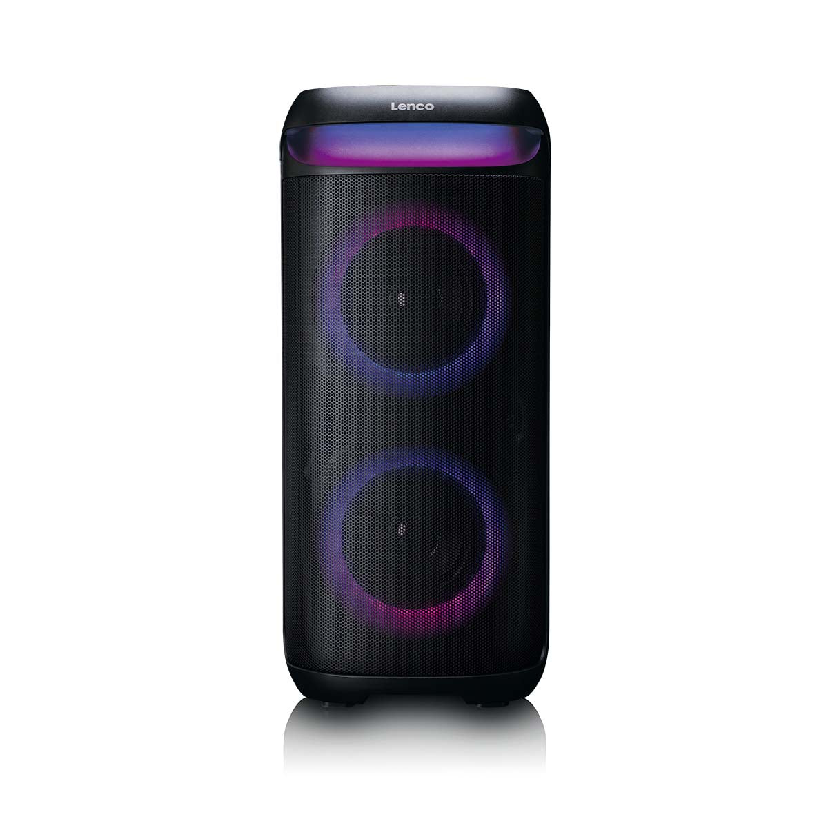 lenco-pa-210bk-bluetooth-party-lautsprecher-mit-led-lichteffekten-100w-tws-usb-1 image 4