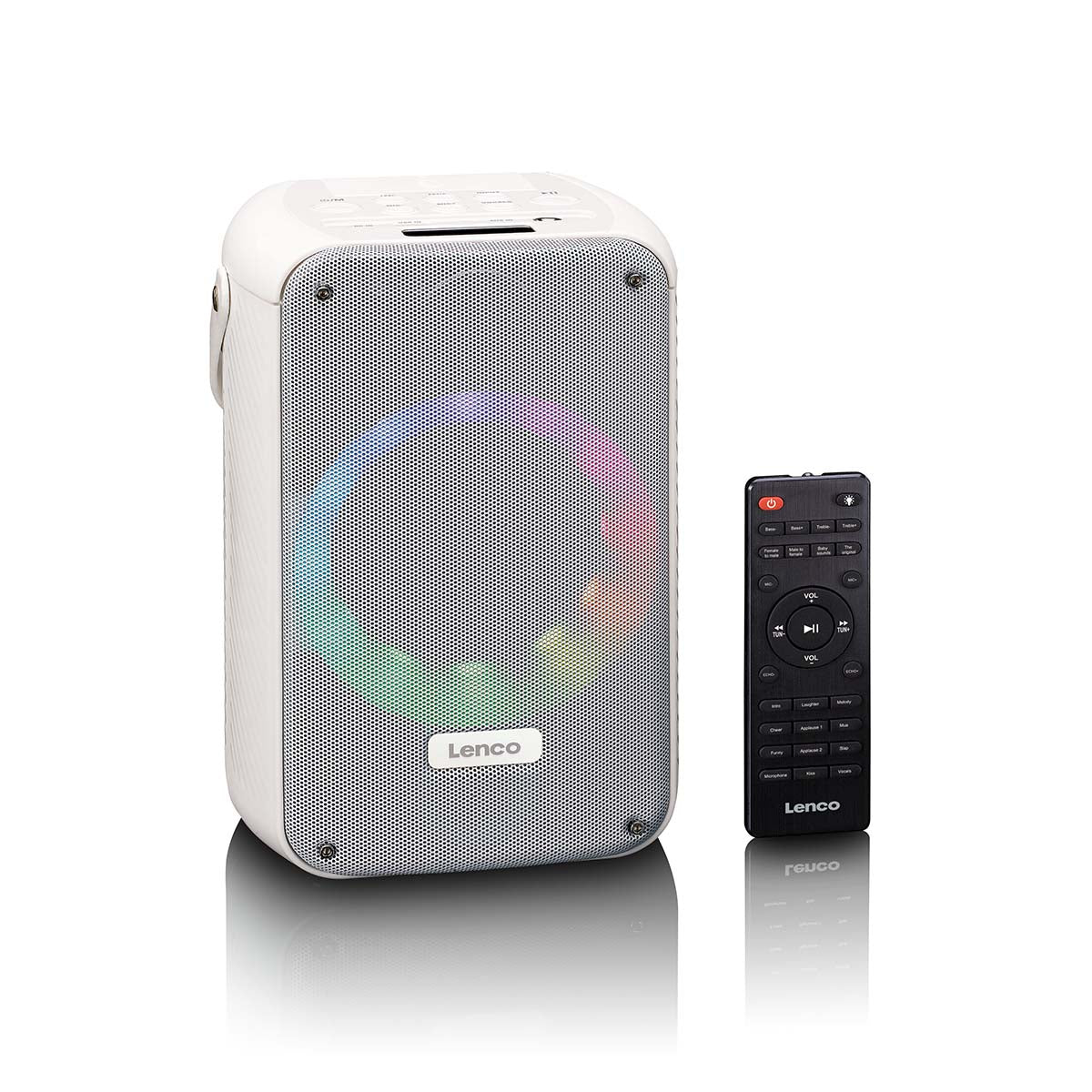 lenco-btc-060wh-karaoke-set-bluetooth-lautsprecher-mit-kabellosem-mikrofon-led-d image 6