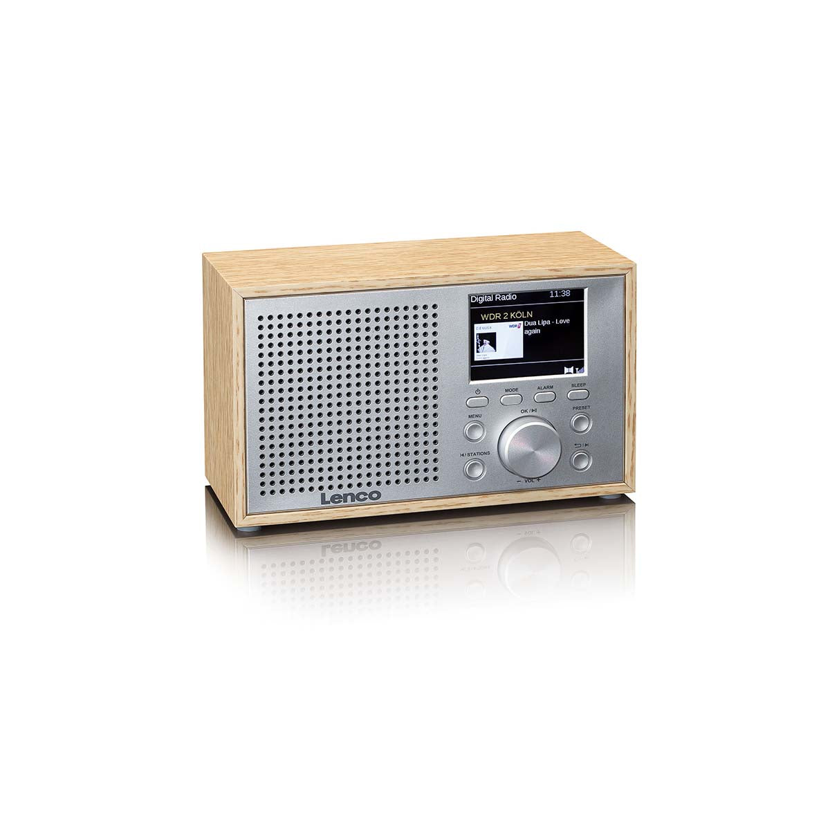 lenco-dar-017wh-dab-fm-tischradio-bluetooth-holz-eiche image 4