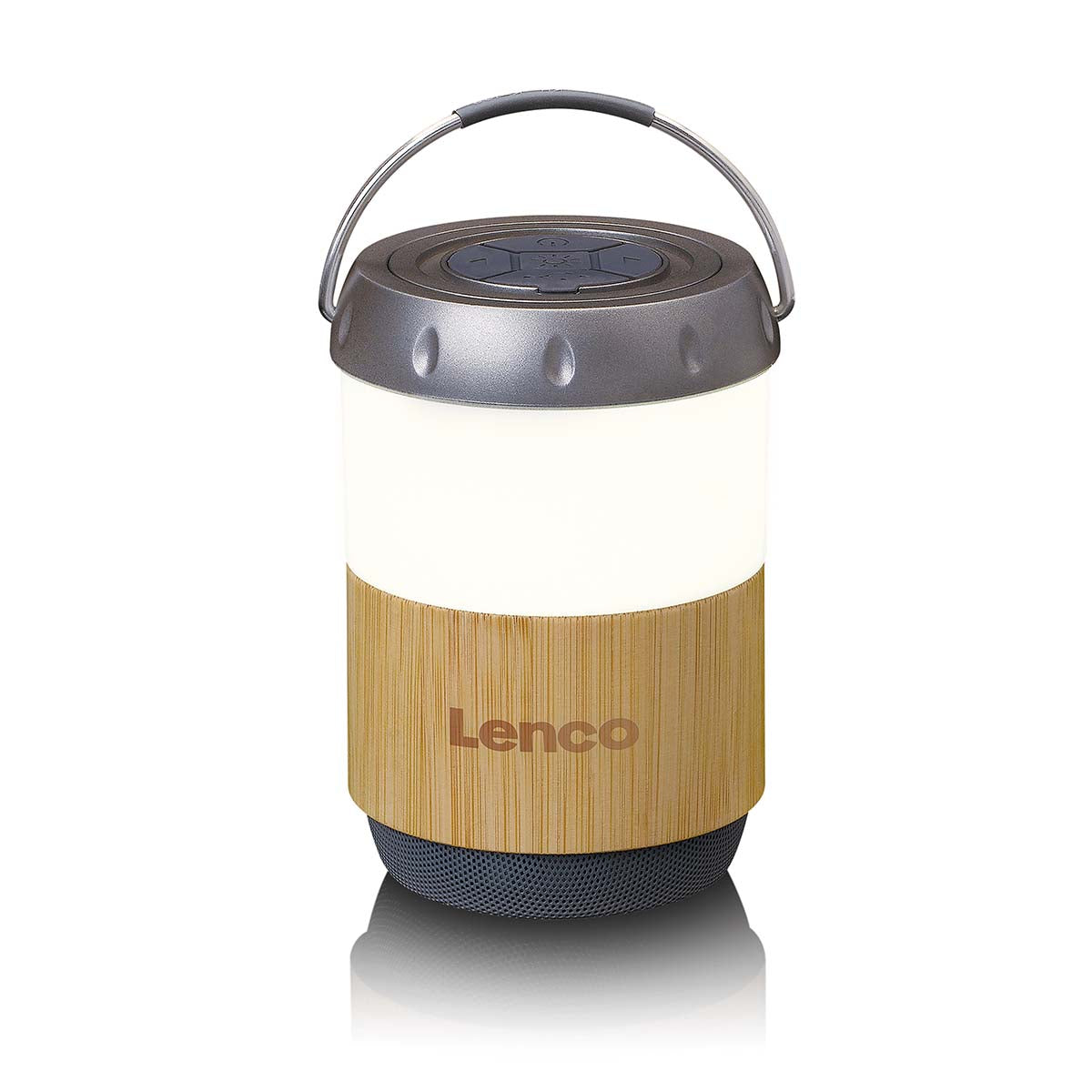 lenco-btl-030ba-led-laterne-mit-bluetooth-lautsprecher-bambus image 3