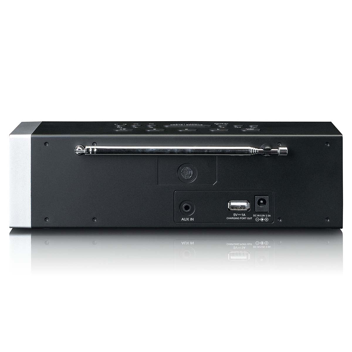 lenco-cr-640-stereo-dab-fm-wecker-radio-mit-bluetooth-usb-ladeport-und-aux-schwa image 4