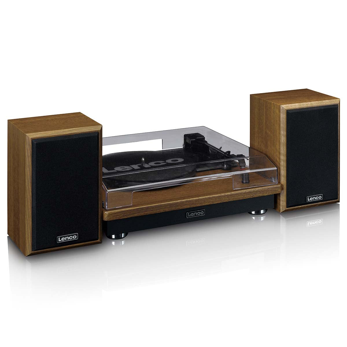 lenco-ls-100wd-plattenspieler-mit-2-externen-lautsprechern-holz image 5