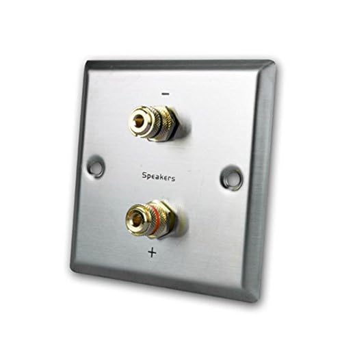 dynavox-ls-wand-anschlussblende-edelstahl-mit-2-bananensteckern image 2