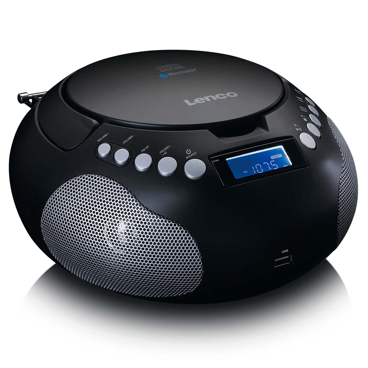 lenco-scd-331bk-tragbarer-radio-cd-player-mit-usb-und-bluetooth-schwarz image 5