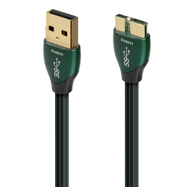 audioquest-forest-usb-a-3-0-micro-b-3-0-kabel-0-5-silber image 1