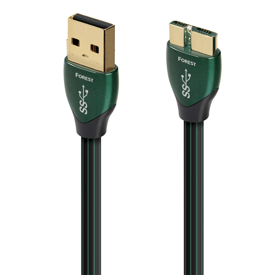 audioquest-forest-usb-a-3-0-micro-b-3-0-kabel-0-5-silber image 1