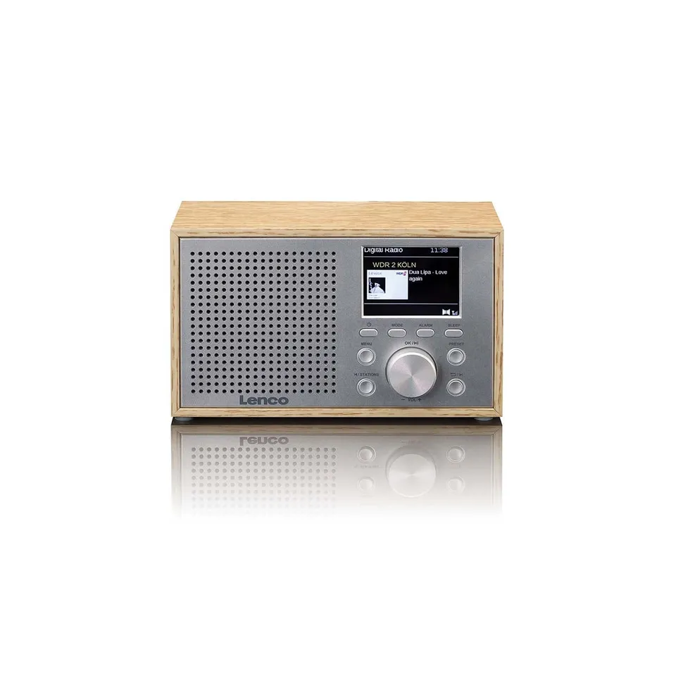 lenco-dar-017wh-dab-fm-tischradio-bluetooth-holz-eiche image 1