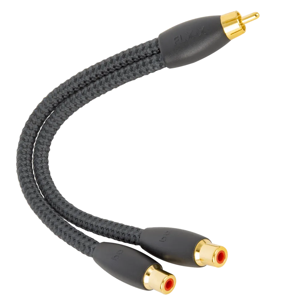 audioquest-flx-x-m22f-rca-splitter-1-cinch-buchse-auf-2-cinch-stecker-massiver-l image 1