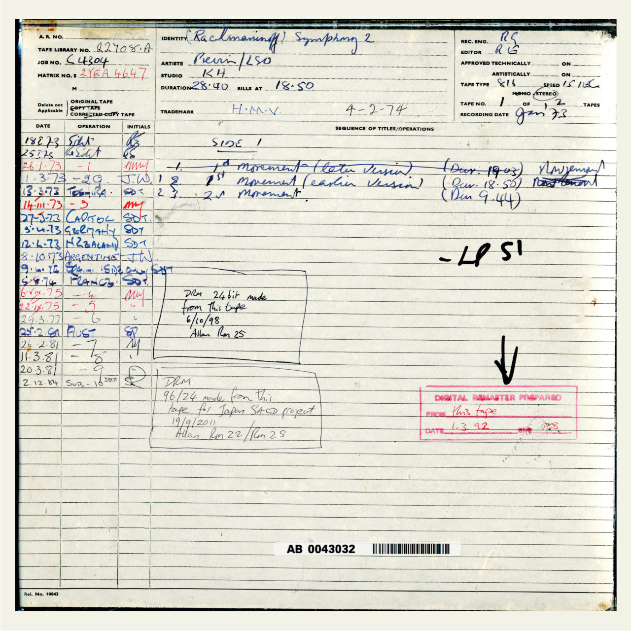 revox-andr-previn-rachmaninoff-2-symphonie-master-tape image 3