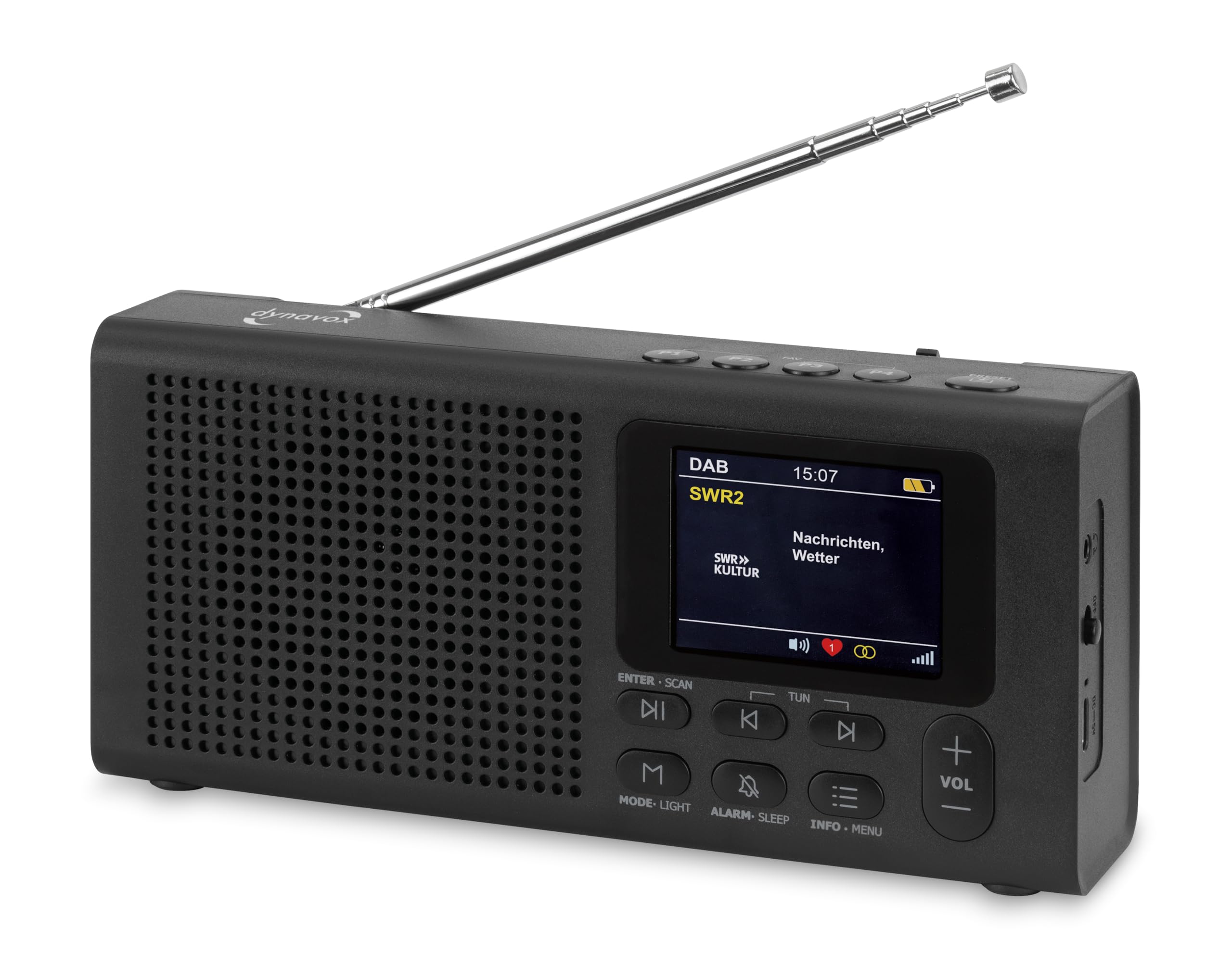 dynavox-dbt200-tragbares-dab-ukw-radio-mit-bluetooth-5-0-schwarz image 2