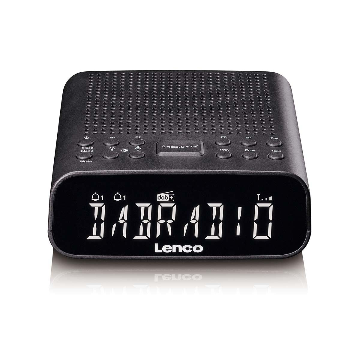 lenco-cr-606bk-uhrenradio-mit-dab-fm-bluetooth-und-lcd-display-schwarz image 1