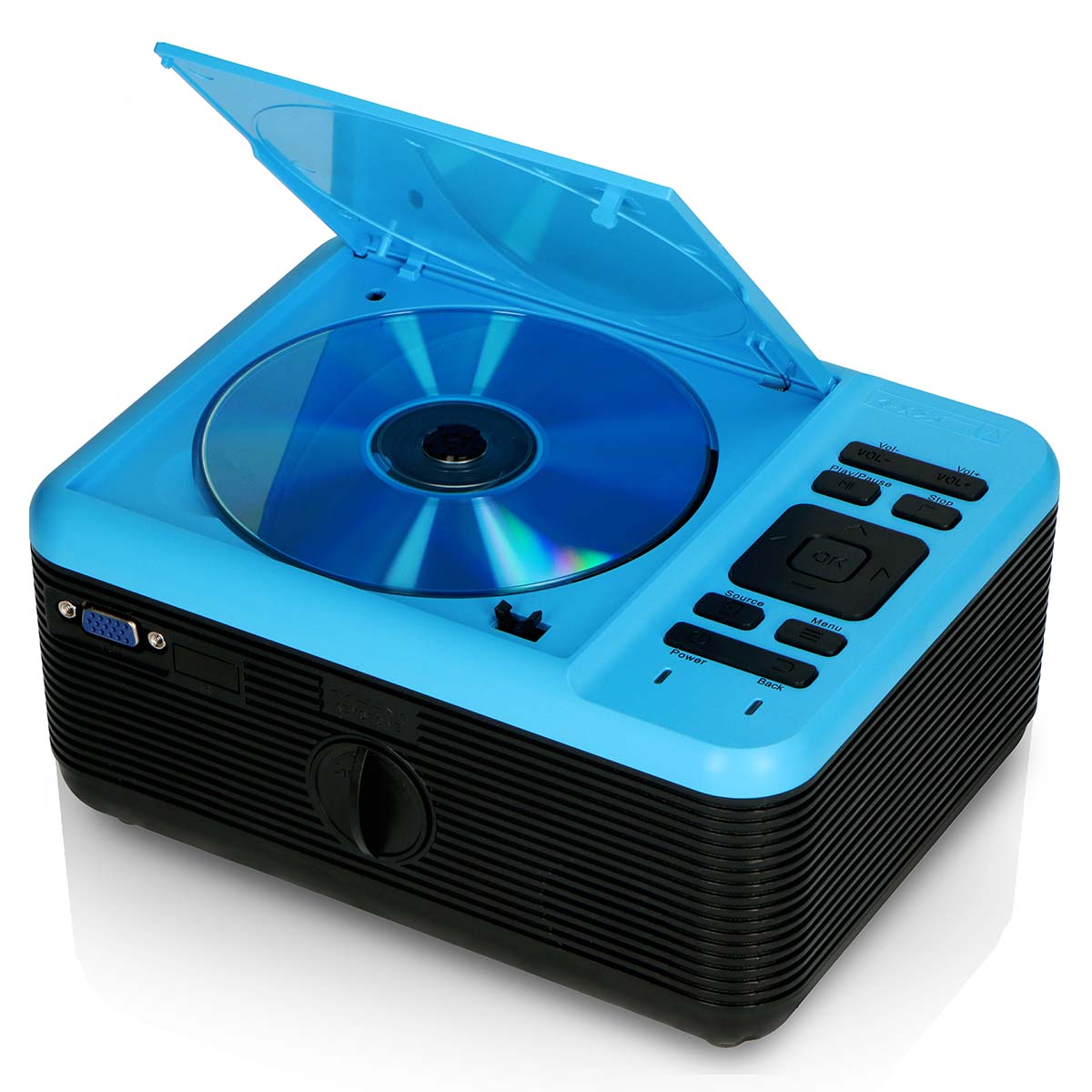 lenco-lpj-500bu-lcd-beamer-mit-dvd-player-und-bluetooth-blau image 2