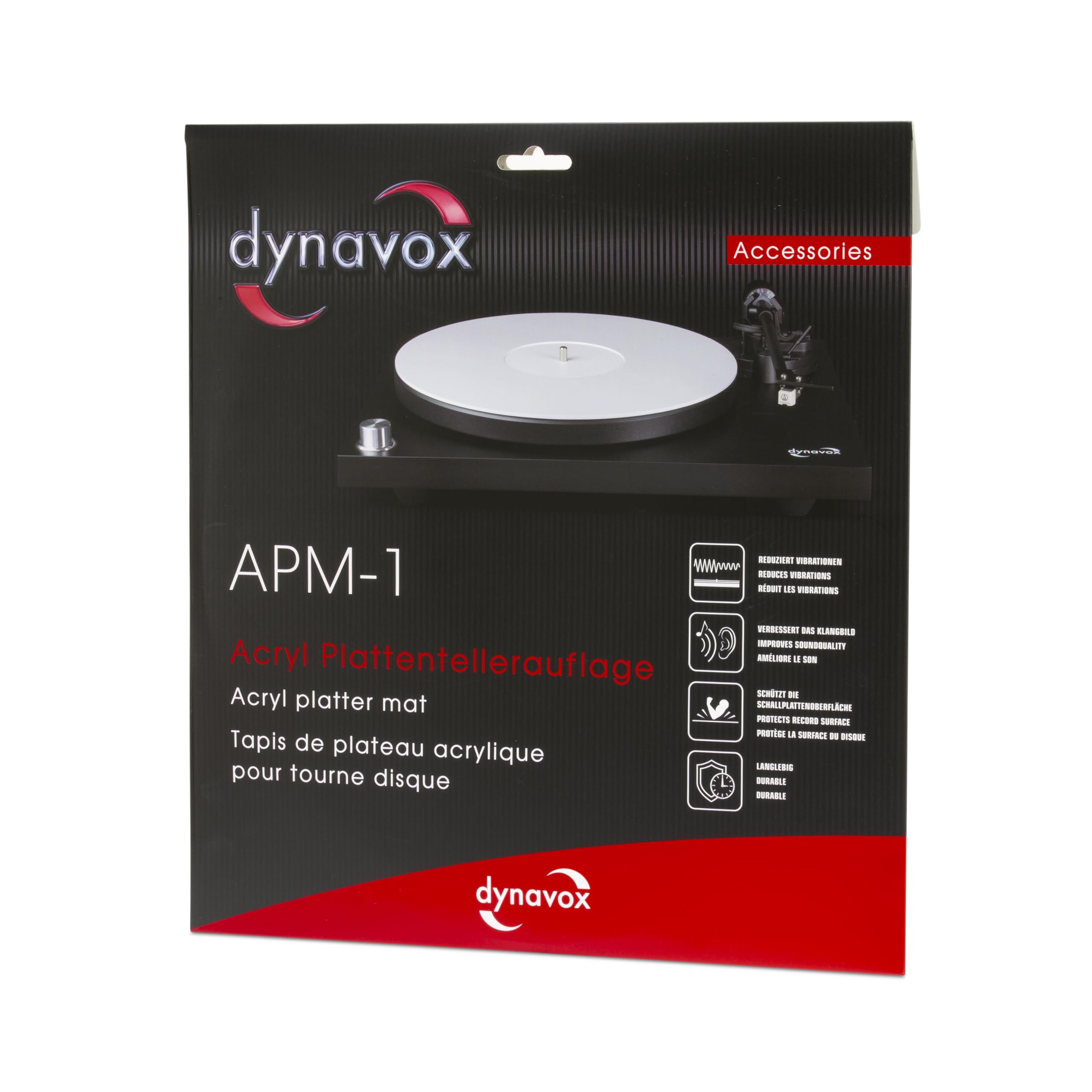 dynavox-apm-1-acryl-plattentellerauflage-3-mm-wei-30-cm image 5